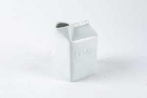 White cream dispenser for photo shoots