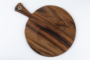 round cutting board food photography prop
