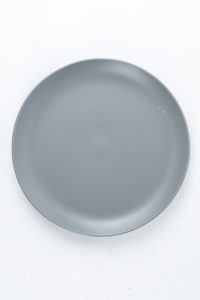 Large grey dinner plate