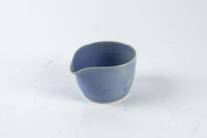 Blue cream vessel for food photography