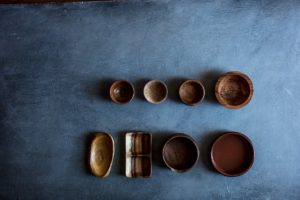 Wooden bowls for food photography shoots